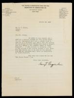 1928 Typed Letter Signed by Harry F. Guggenheim Reflecting on 25 Years of Powered Flight