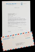 1966 Typed Letter Signed by Igor Sikorsky, Pioneer of the Practical Helicopter