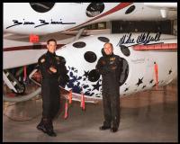 Signed 10x8 Color Photo by Mike Melvill and Brian Binnie, First Commercial Astronauts Aboard SpaceShipOne