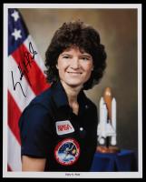 Signed 8x10 Color Photo of Sally Ride, First American Woman in Space