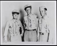 Signed 10x8 Photo by Flying Tiger Aces Charlie Bond, Tex Hill, and Ed Rector of the AVG