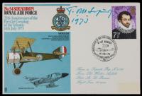 RAF Commemorative Cover Signed by Thomas Sopwith, Designer of the Iconic Sopwith Camel
