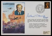 Commemorative Cover Signed by Sir Arthur &acirc;Bomber&acirc; Harris, Chief of RAF Bomber Command in WWII