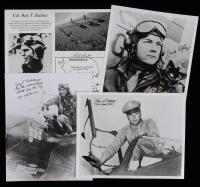 32 Signed Photos from P-38 Lightning Aces and Pilots Including Rex Barber, Jack Ilfrey, and John Mitchell