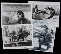 Extensive Collection of 50 Signed Photos from P-51 Mustang Aces and Pilots Including Bud Anderson, Urban Drew, and Don Strait