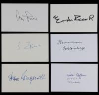 20 Signed Cards from Distinguished Luftwaffe Aces Including Galland, Falck, and Wolfrum