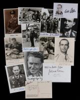 16 Signed Photos from Notable WWII Luftwaffe Bomber Pilots Including Peltz, Helbig, and Harlinghausen