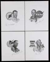 17 Signed 8x10 Prints from the 1986 Gathering of Eagles Featuring Gabreski, Davis Jr., Shepard, and Tibbets