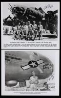 Two Signed Photos by Robert Morgan, Pilot of the B-17 Memphis Belle and B-29 Dauntless Dotty