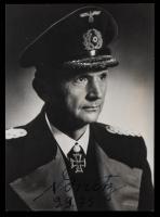Signed 4x6 B&W Photo of Karl D&Atilde;&para;nitz, WWII U-Boat Commander and Final Head of Nazi Germany