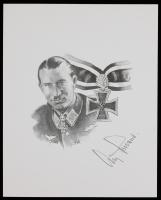 Signed 8x10 Photo of Luftwaffe Ace Adolf Galland