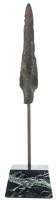 Ancient Luristan Bronze Spearhead on Display Stand