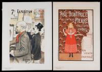 Jules ChÃ©ret Collection of French Artists During Belle Ãpoque, Paris. Plate 15 "7th Exposition" and Plate 26 "Pate Dentifrice