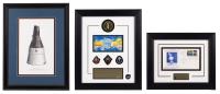 Framed Spaceflight Commemoratives: Apollo 11, Shuttle, and Gemini