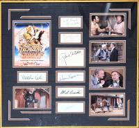 Phenomenal Collection of 7 Cut Autographs by the Cast of BLAZING SADDLES Beautifully Matted and Framed Presentation