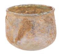 Ancient Roman, Blown Glass Tableware Piece: Wine Glass/Drinking Cup