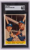 Mickey Mantle and Hank Aaron World Series Batting Foes #418 SGC Grade 6 EX-NM.