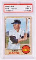 Mickey Mantle: 1968 Topps #280 PSA Grade 4 VG-Ex
