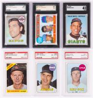 Willie Mays 1967 Topps #200 SGC Grade 4 VG-EX Plus 5 Other Cards from the 1960s