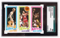 Larry Bird, Magic Johnson 1980-81 Topps #6 Rookie Card SGC Grade 9 Mint.
 High Demand Card Especially in this Condition.