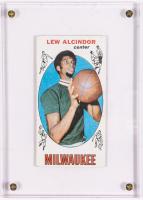 Lew Alcindor: Scarce 1969 Topps #25 Rookie Card, Milwaukee Bucks Ungraded but Good to Very Good Condition.