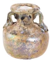 Roman Glass Amphoriskos with Twin Handles, c. 1st&acirc;3rd Century