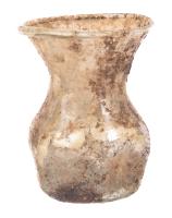 Mold-blown Roman Glass Jar with Flared Rim