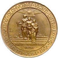 Czechoslovakia. Bronze Medal, 1934 PCGS MS64 - 2