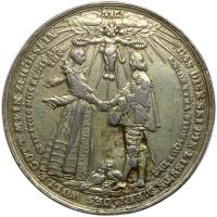 German States: Bremen. Gilt Silver Medal, ND (1640) VF Details