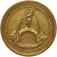 German States: Heilbronn. Gilt Bronze Medal, 1717 (in chronogram) PCGS AU55 - 2