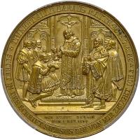 German States: Prussia. Gilt Bronze Medal, 1839 PCGS Specimen 62 - 2