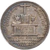 German States: Saxony. Silver Striking of 2 Ducats, 1717 PCGS EF45 - 2