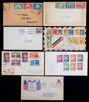 1920's-30's Group Of About 130 FDC's.
Many better including 614-16, 617-19, 620-21, 704-15, 803-34 (plus electric eye FDC's), 8