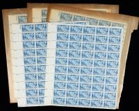 1942, 5&Acirc;&cent; Chinese Resistance Group Of 8 Sheets-of-50
