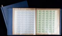 U.S. Sheet Lot In 2 Mint Sheet Files.
Mostly 3&Acirc;&cent;-5&Acirc;&cent; plus few better items included such as 610 sheet-of-100, 631 block-of-64 w