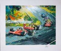 Wayland Moore GRAND PRIX Limited Edition Serigraph Signed.
