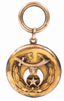 Ladies Antique Gold Filled and Enamel Masonic/Shriners Locket