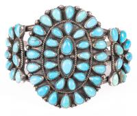 Navajo Sterling Silver Cluster Bracelet by J.M. Begay