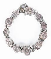 Sterling Silver Southwest-Inspired Panel Bracelet