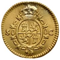Spain. 1/2 Escudo, 1788-SC XF Details - 2