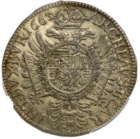 Austria. 15 Kreuzer, 1663 (St. Veit) PCGS About Unc - 2