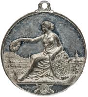 Austria. White Metal Shooting Medal, 1892 PCGS AU58