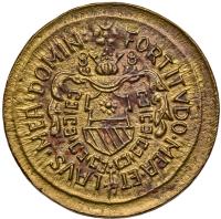Bohemia. Brass Medal, 1588 About Unc - 2
