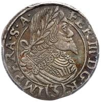 Bohemia. 3 Kreuzer, 1642 (q) PCGS AU58