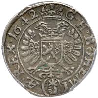 Bohemia. 3 Kreuzer, 1642 (q) PCGS AU58 - 2