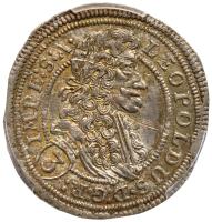 Bohemia. 3 Kreuzer (Groschen), 1704-GE (Prague). PCGS Unc