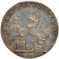 Bohemia. Silver Jeton (2 Ducat), 1791 PCGS Unc