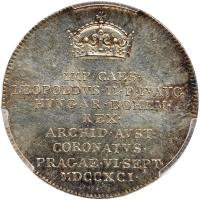 Bohemia. Silver Jeton (2 Ducat), 1791 PCGS Unc - 2