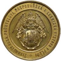 Bohemia. Gilt Bronze Medal, ND (c.1880) PCGS MS63