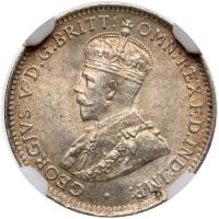 British West Africa. 3 Pence, 1919-H NGC MS65